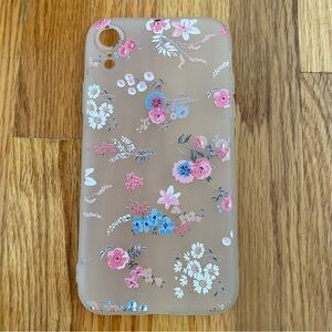 iPhone XR Floral Phone Case Frosted Phone Cover
